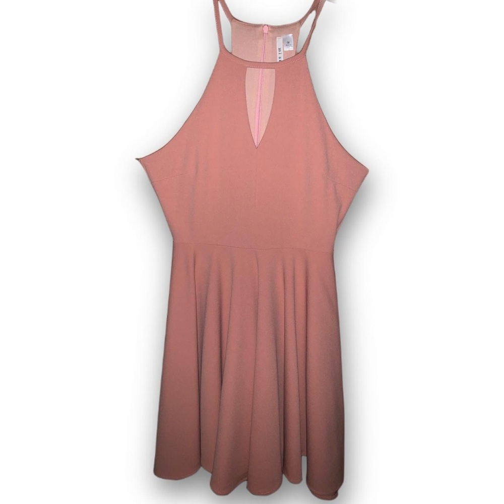 FRANCESCA'S | Blush Halter Dress with Key Hole | NEW WITH TAG